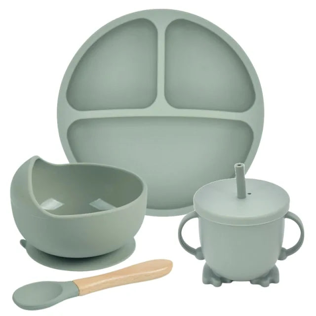 Silicone Baby Feeding Spoon Set